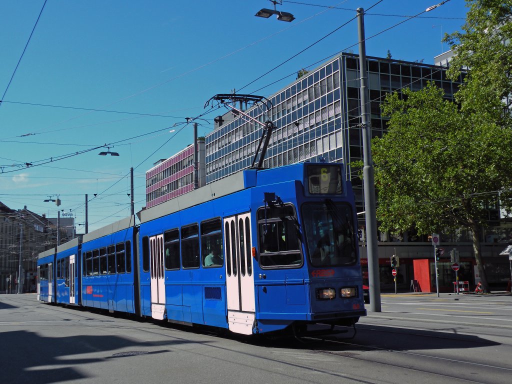 Instruktionsfahrten auf der neuen Linie 6 von Bernmobil und RBS. Be 4/10 mit der Betriebsnummer 88 unterwegs Richtung Hauptbahnhof in Bern.