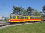 Ein seltener Gast auf den Schienen der BLT ist der Dwag 158 (ex BVB 658). Hier sehen wir ihn beim Depot Hslimatt in Oberwil. 
