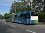 Nun ist der zweite Hybrid-Testbus in Basel eingetrtoffen.