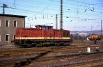 DR 110 060-1 am 23.02.1990 in Naumburg Hbf.